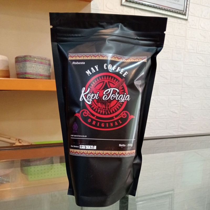 

Kopi Bubuk Toraja May Robusta 200gr