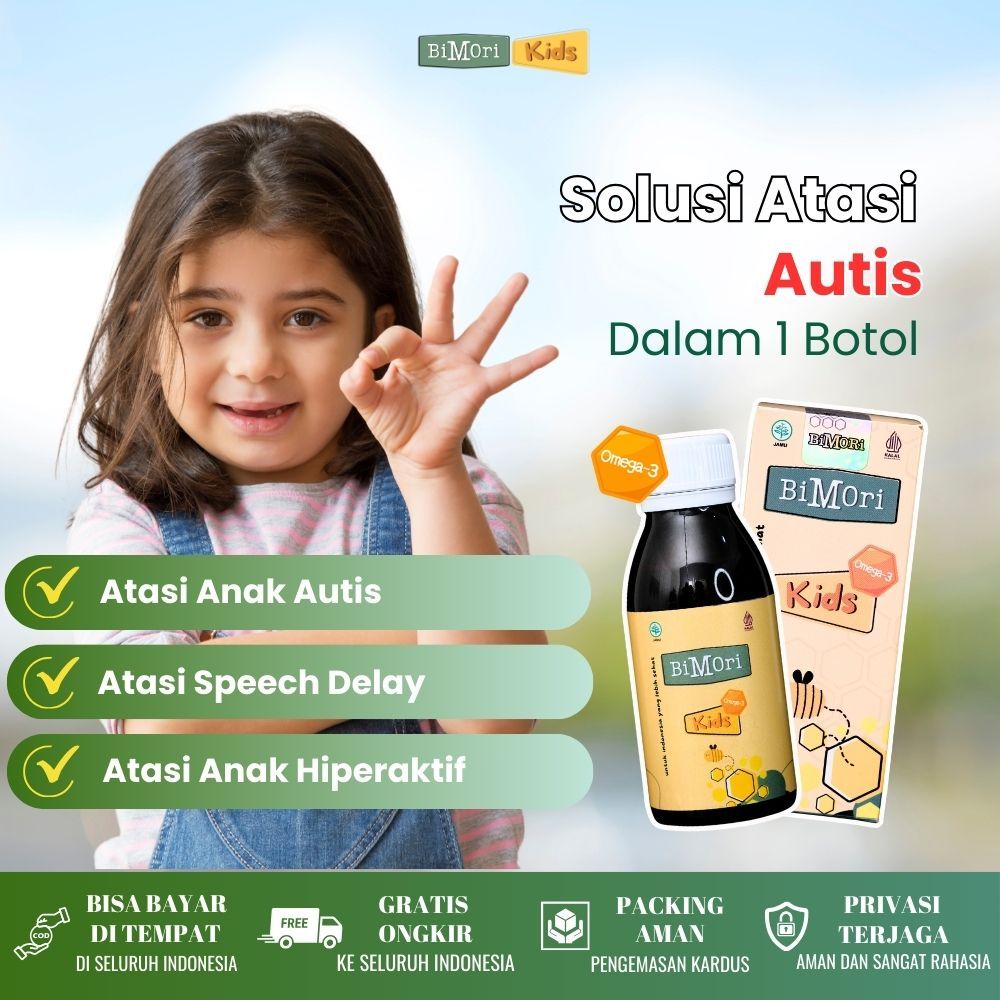 Bimori Kids Vitamin Autis Anak | Obat Anak Terlambat Bicara | Vitamin Dha Omega 3 | Vitamin Otak Ana