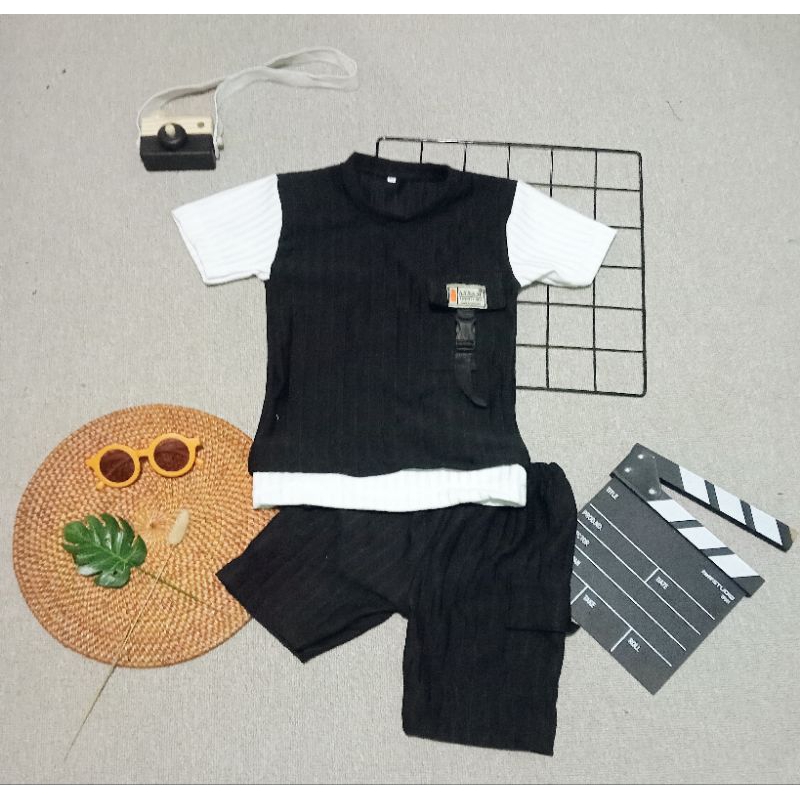 Baju Tactical Anak laki laki/Perempuan 1-5th Cargo set