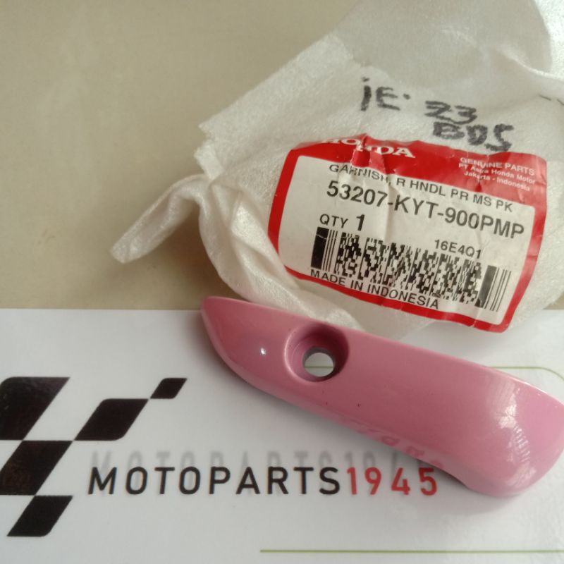GARNISH HANDLE KANAN SCOOPY KARBU PINK ORI AHM
