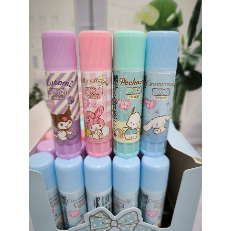

Glue Stick karakter lucu Lem Stik kuromi, cinamoroll, melody, pocaco
