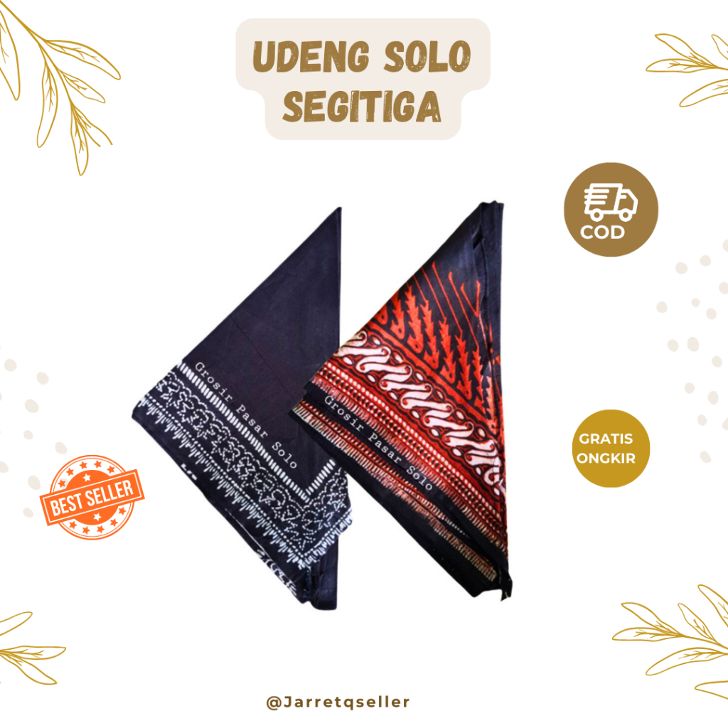 🆕 UDENG SOLO SEGITIGA || Kain Ikat Iket Udeng Topi Blangkon || Iket Solo Segitiga || Ikat Udeng Topi