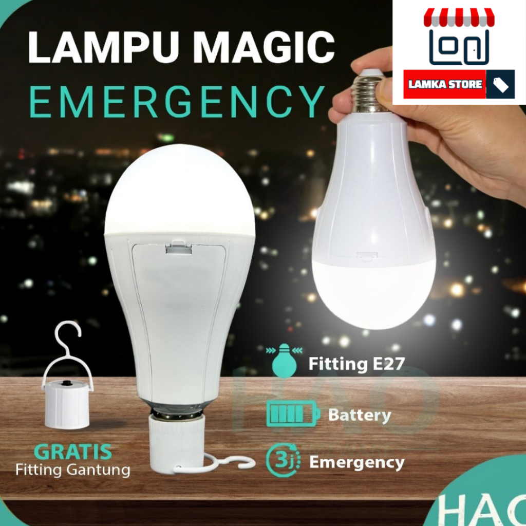 Lampu Emergency tahan 24 jam Magic Lampu led