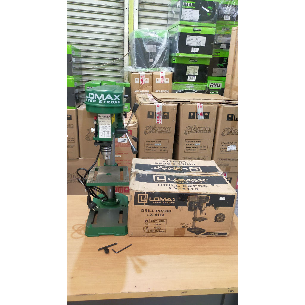LOMAX ZJ4113 / WESTCO ZJ4113 Mesin Bor Bench Drill 13mm (Bor Duduk)