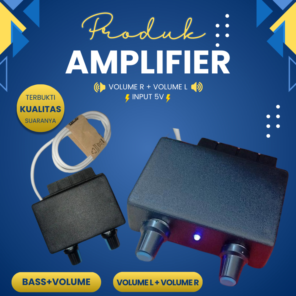 Amplifier mini 2 chanell {TERMURAH} bass mantap
