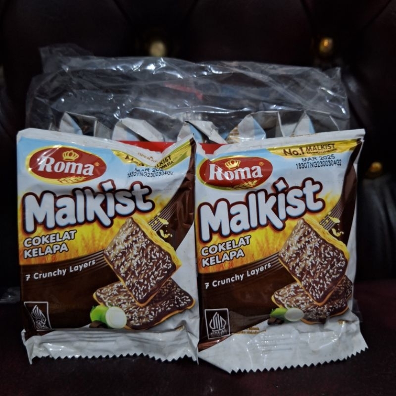 

Roma Malkist Rasa Coklat Kelapa 1 Renteng isi 10