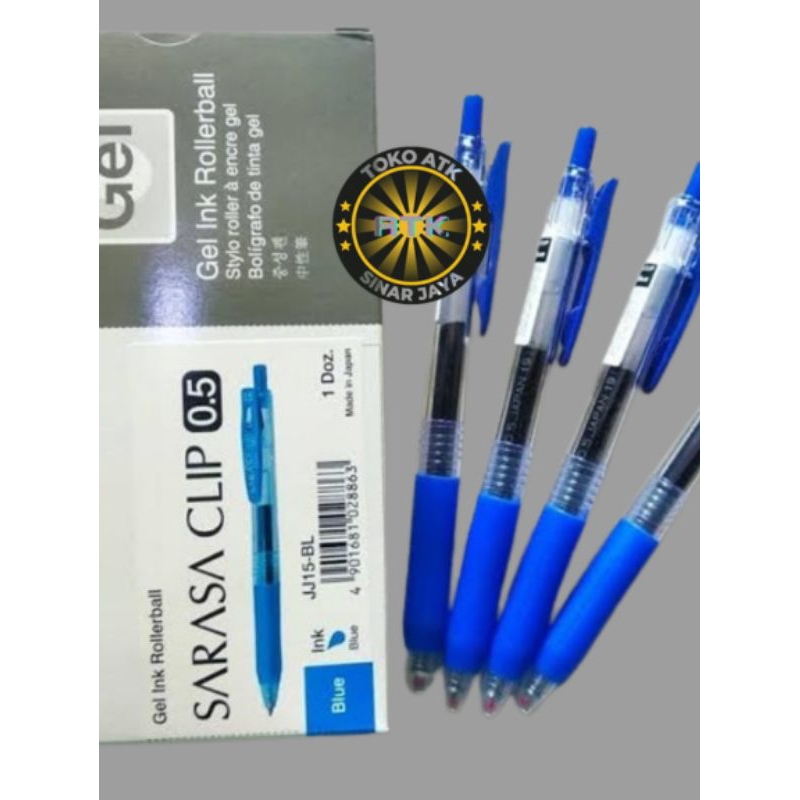 

pulpen sarasa zebra gel 0.5 mm biru 1 pcs