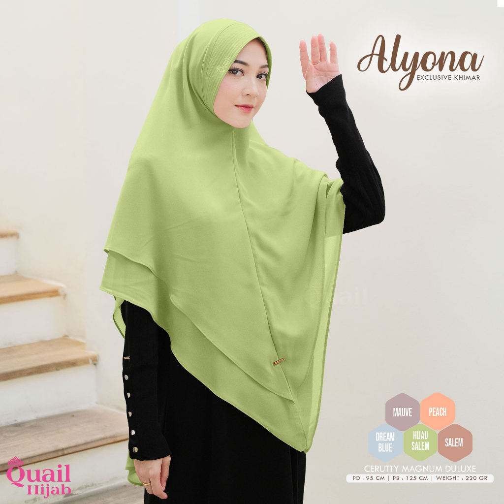 Quail Hijab - ALYONA EXCLUSIVE KHIMAR ORI QUAIL