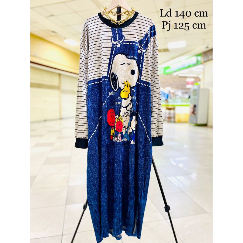 DRESS BLUDRU VELVET JUMBO MOTIF TERBARU IMPORT