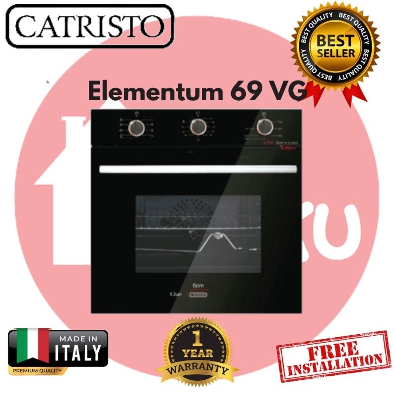 Oven Tanam Catristo Elementum 69 VG Built-In Gas Oven