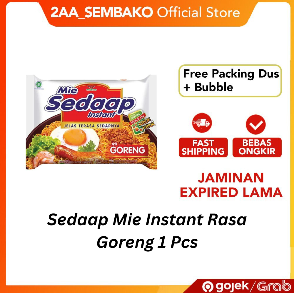 

Sedaap Mie Instant Rasa Goreng 1 Pcs