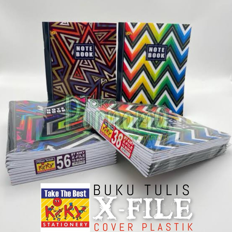 

BUKU TULIS COVER PLASTIK | KIKY X-FILES | ECER | BUKU GARIS BERWARNA ISI 38-56 dan 42 LEMBAR