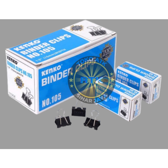 

binder clip no 105 per pack isi 12 pcs