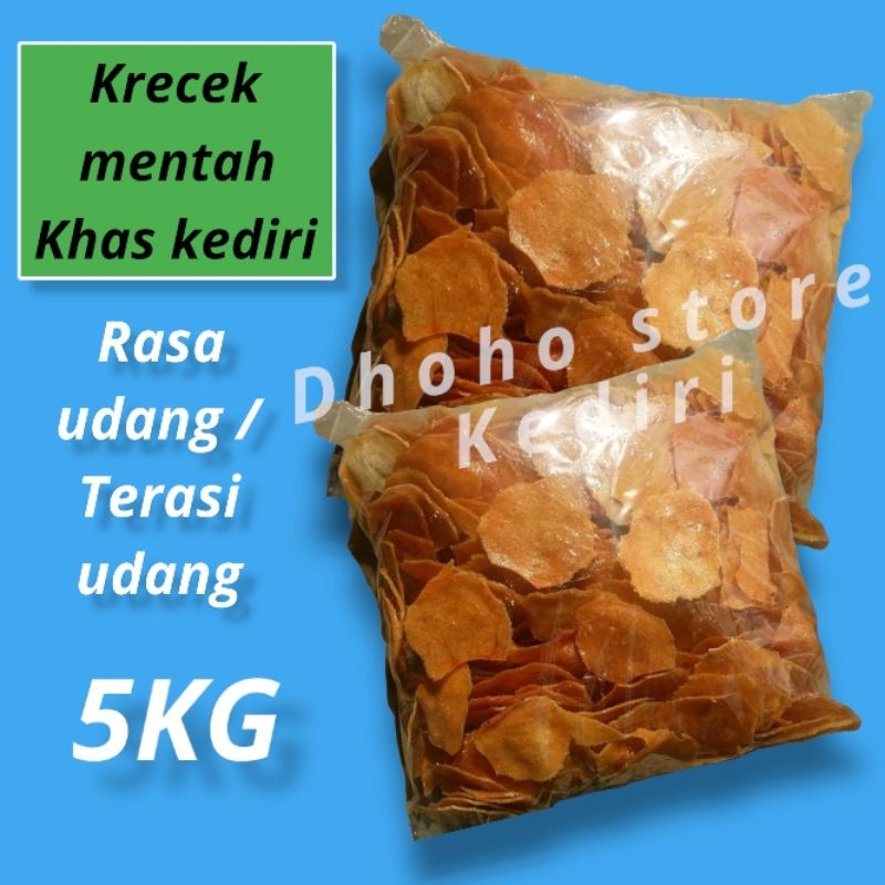 

5KG Krecek mentah Kerupuk rasa UDANG terasi goreng pasir krupuk upil mentah rasa terasi gurih enak