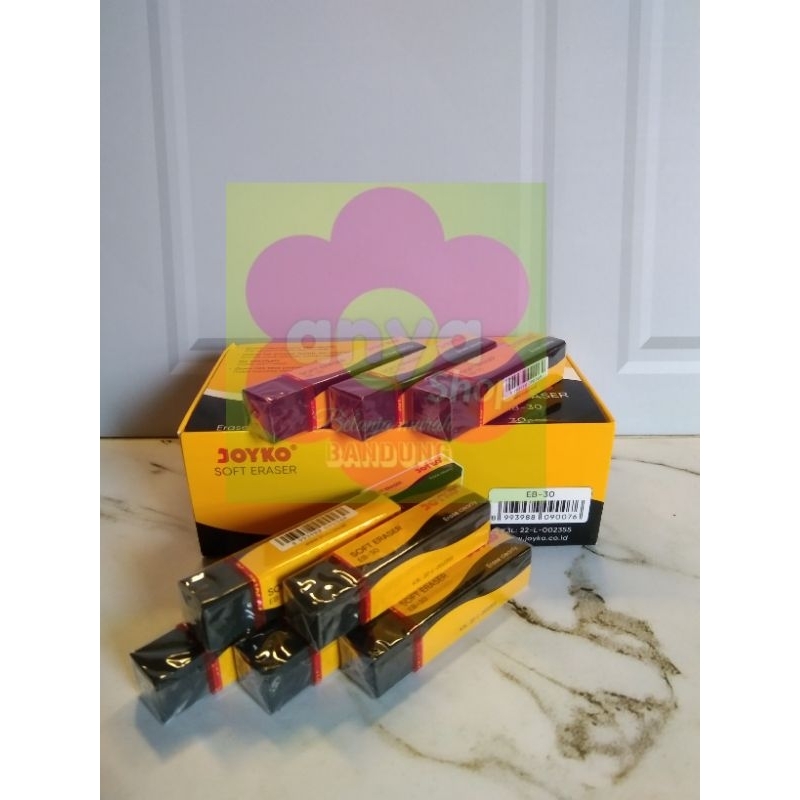 

Penghapus Joyko Soft Eraser Hitam EB 30 1Pak Isi 30 Pcs