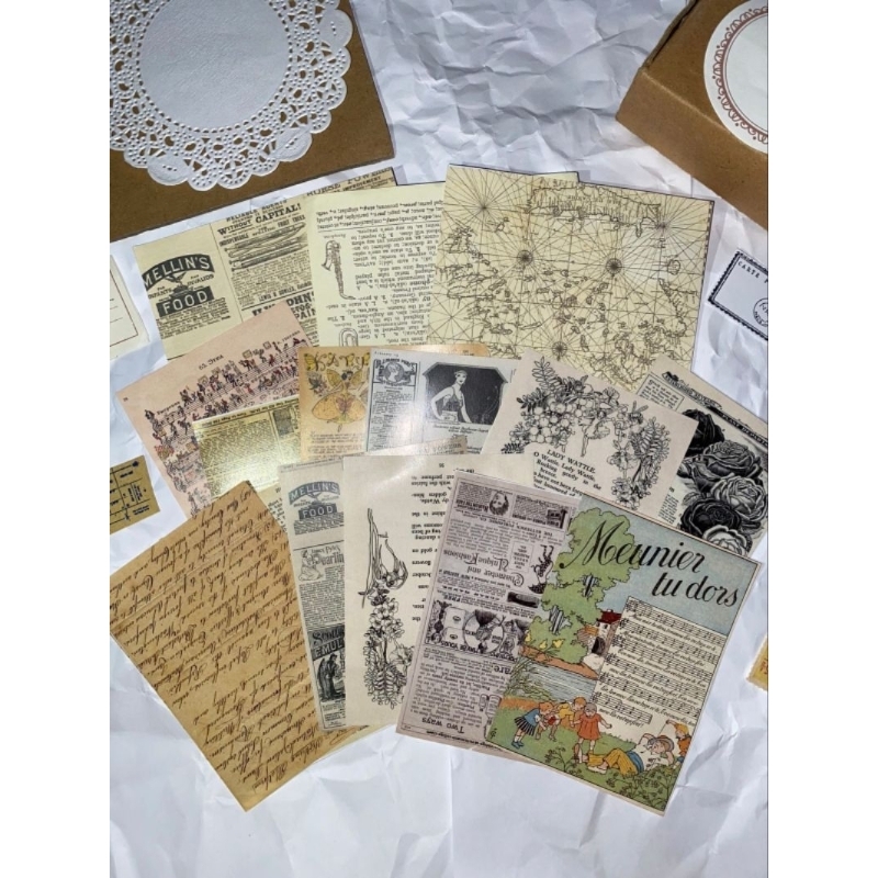 

kertas vintage / decoration paper old book , journal decor, mohon baca deskripsi terlebih dahulu