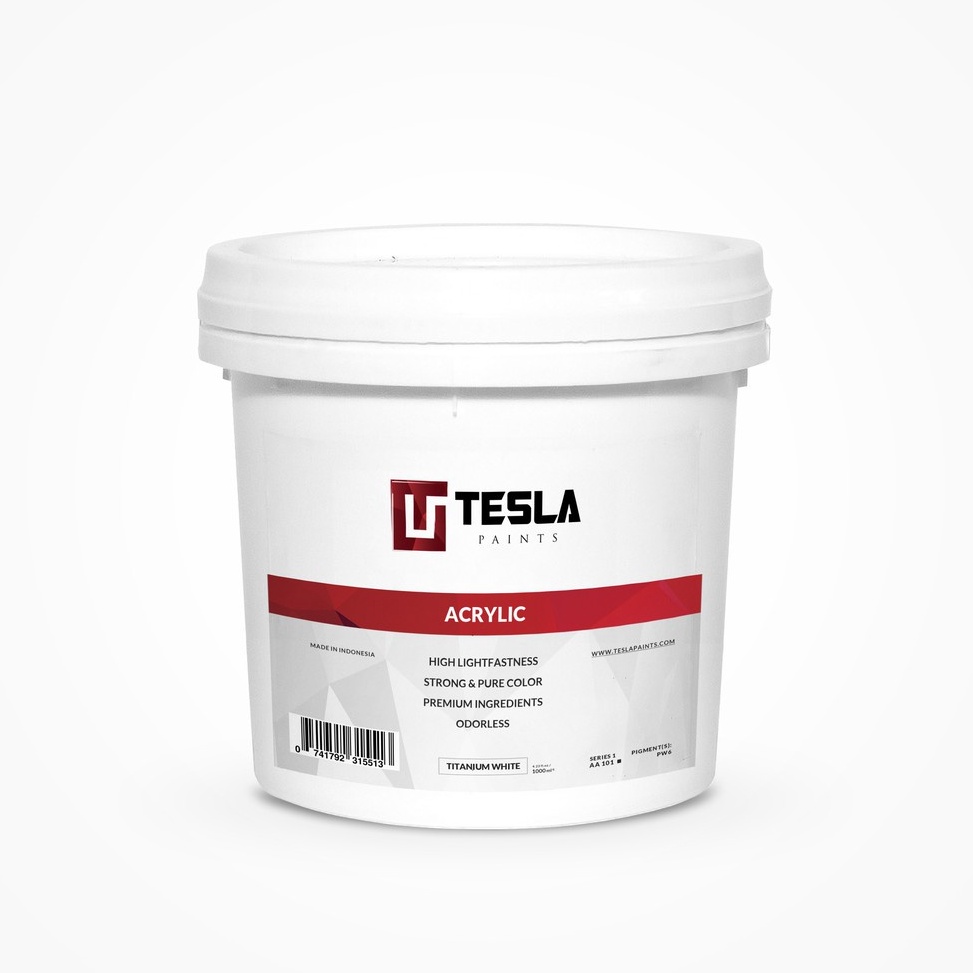 

KODE K2O4 Tesla Paints Acrylic Paints Cat Akrilik Titanium White 1ml