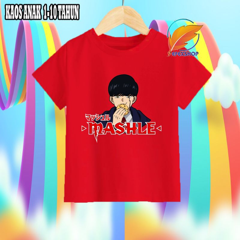 BAJU ANAK MASHLE KAOS ATASAN ANAK MASHLE