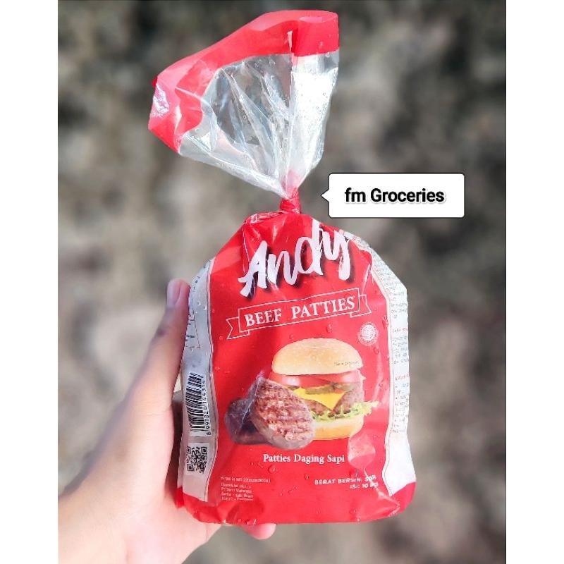 

Andy Beef Patties Burger 500gram isi 10 pcs