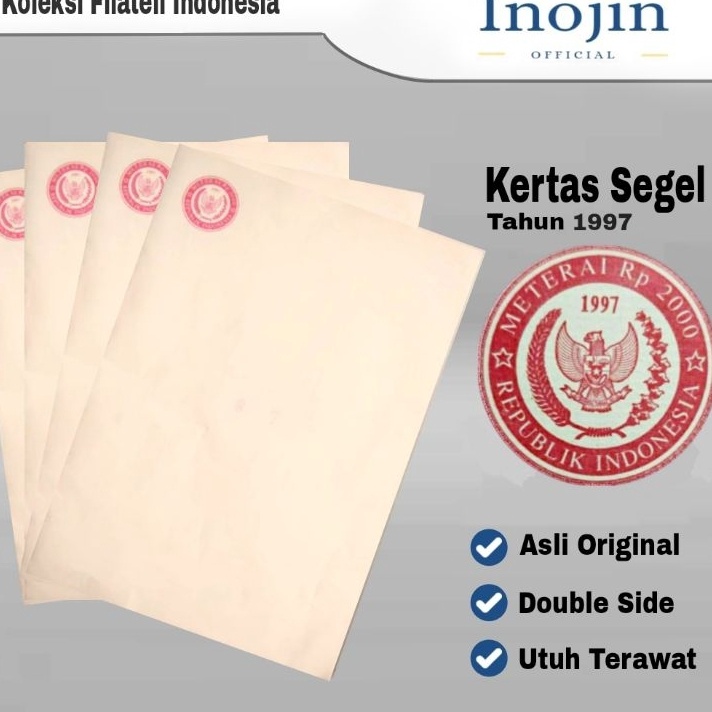 

KI3 Kes Segel Tahun 1997 Double Side Asli Orinal