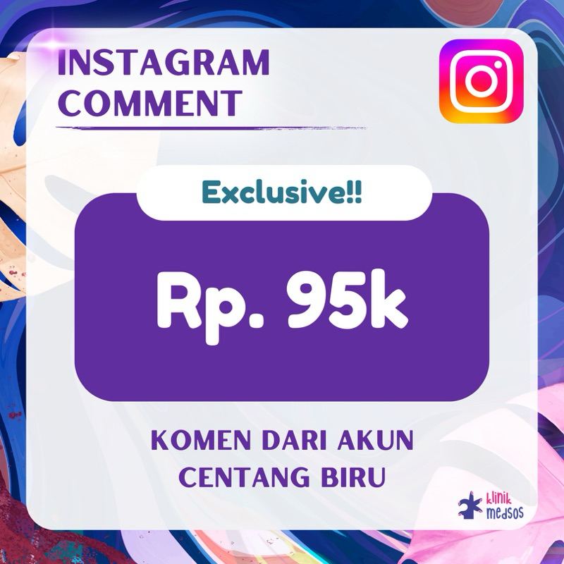 Instagram Comment/Komen  Custom dari Akun Centang Biru
