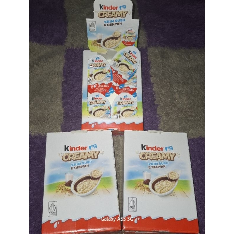 

Kinder Creamy 1 box isi 12's