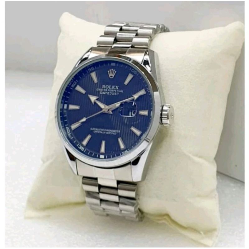 Jam Tangan Pria ROLEX Original analog Tggl Rantai Stainless Waterresist
