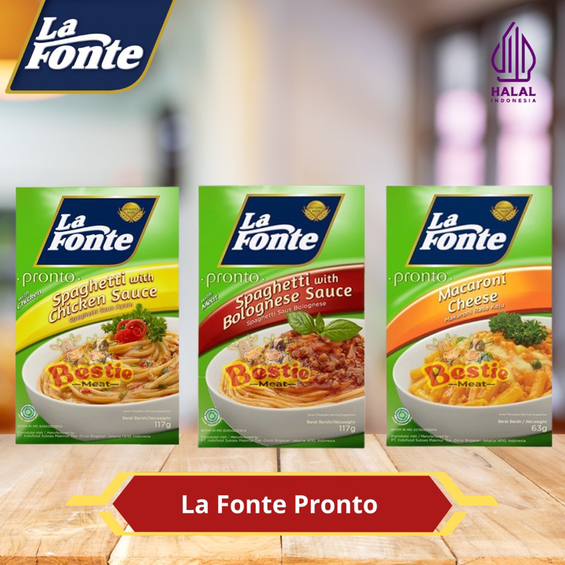 

La Fonte Pronto Spagheti Chicken - Macaroni Cheese - Spagheti Bolognese