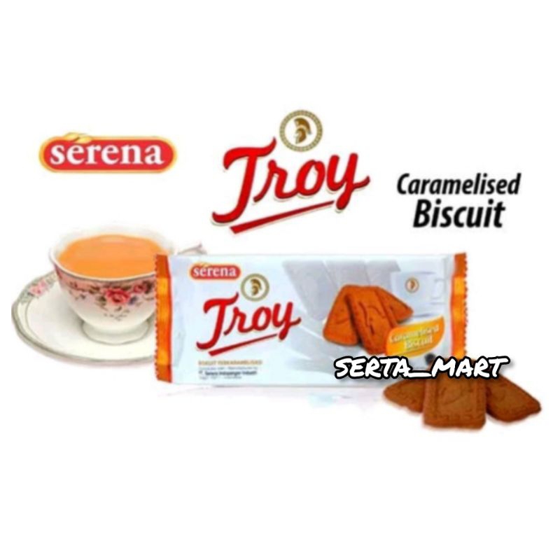 

Serena Troy Biskuit Caramel 130gr - Troy Caramelised Biscuit