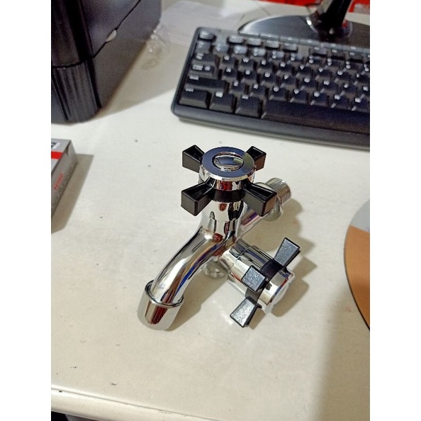 HOT PROMO Keran Shower 2 Cabang Keran Air Double Kran Shower Merk LONGDA