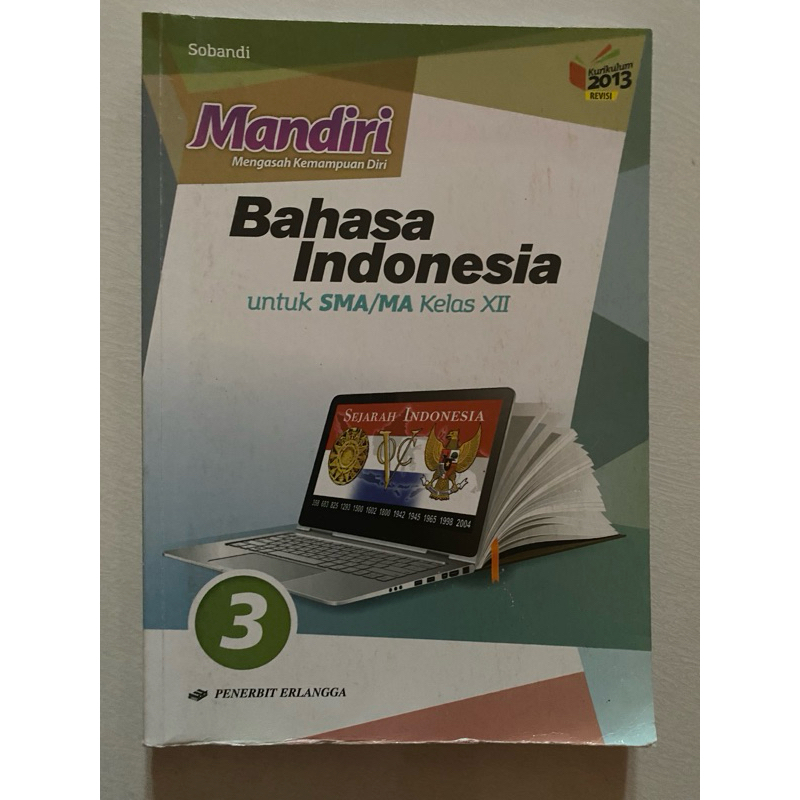 

Buku mandiri bahasa indonesia erlangga kelas 12 SMA