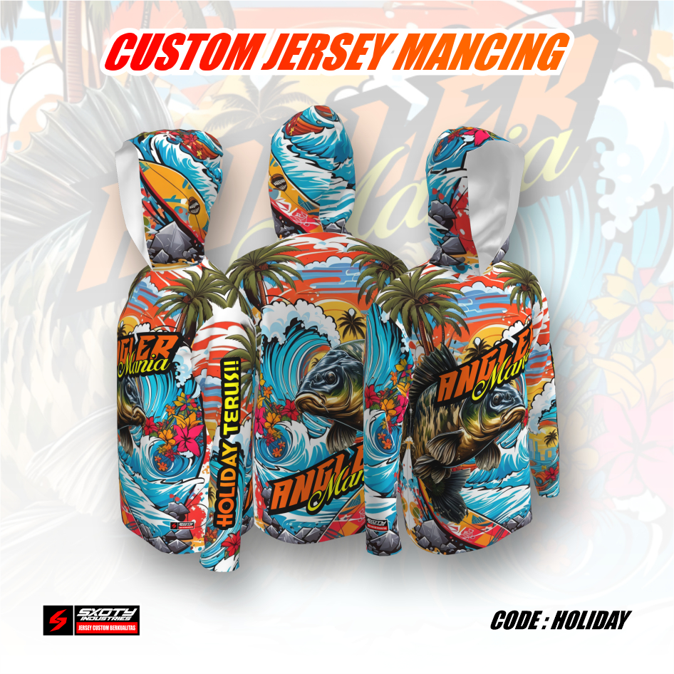 Sxoty Jersey Industries - Custom Jersey Mancing JERSEY ANGLER MANIA JERSEY FISHING MURAH CUSTOM JERS