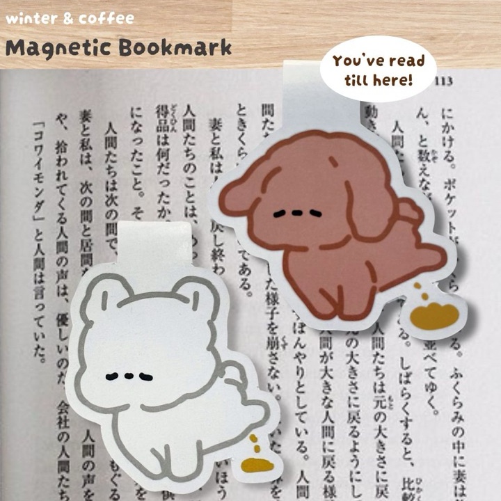 

Wow MAGNETIC BOOKMARK Winter coffeee