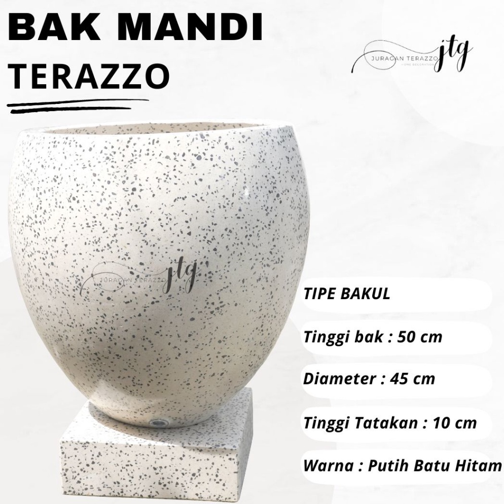 Terlaris JURAGAN TERAZZO GENTONG KAMAR MANDI  BAK MANDI MINIMALIS HANDMADE BAKULBAK MANDI TERASO GEN