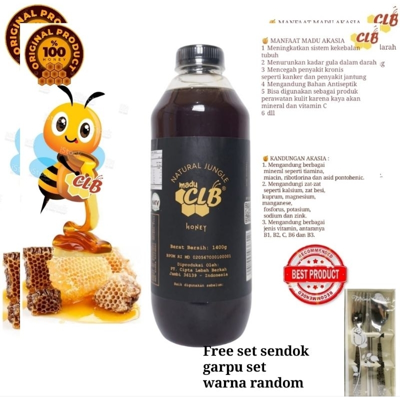 

madu akasia madu murni clb 1400 gram