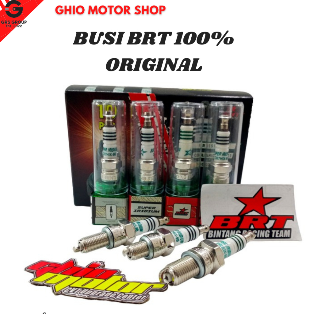 BUSI RACING IRIDIUM BRT VEGA OLD JUPITER Z BEAT FI VARIO 125 150 PCX 125 150 ADV BEAT KARBU SATRIA F