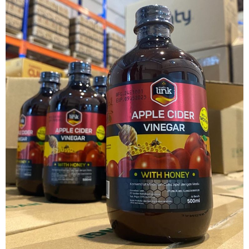 

Cuka Apel Link 500 ml | Apple Cider Vinegar With Honey