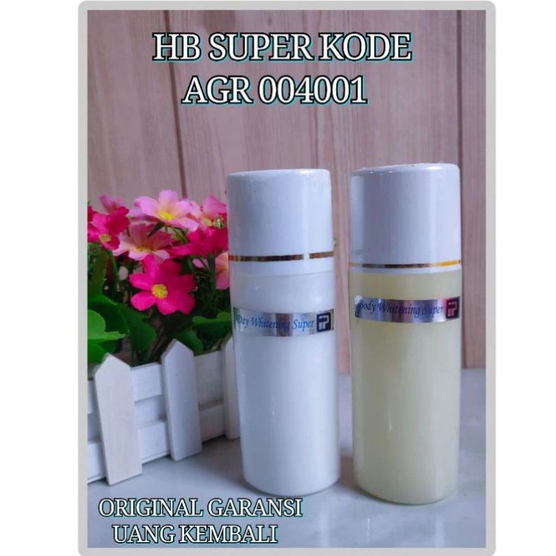 ( BODY WHITENING SUPER ) KODE AGR 004001 MALAM ORIGINAL SUPER DOSIS TINGGI WHITENING IP HB ANGGUR