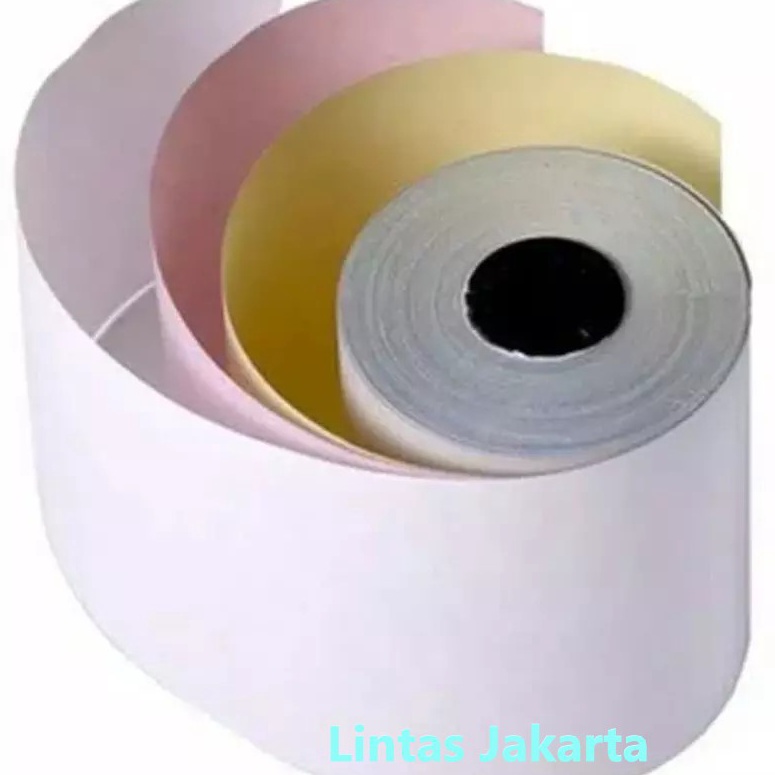 

HJ6 Kes Struk HVS Ukuran 75 mm x 65 mm 3 Ply 3 Rangkap Isi 1 roll