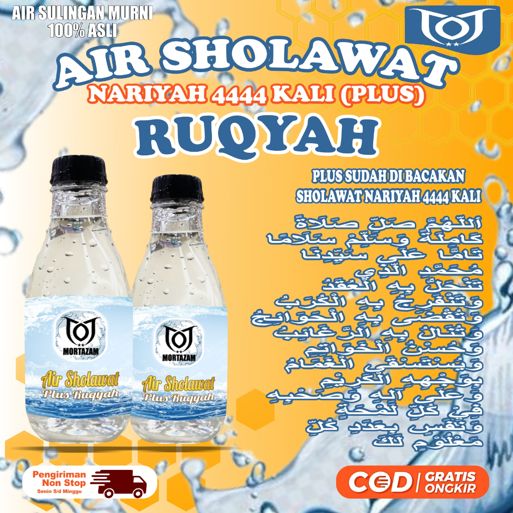 

AIR RUQYAH MORTAZAM - MENCEGAH DAN MENYEMBUHKAN SEGALA MACAM PENYAKIT LUAR MAPUN DALAM