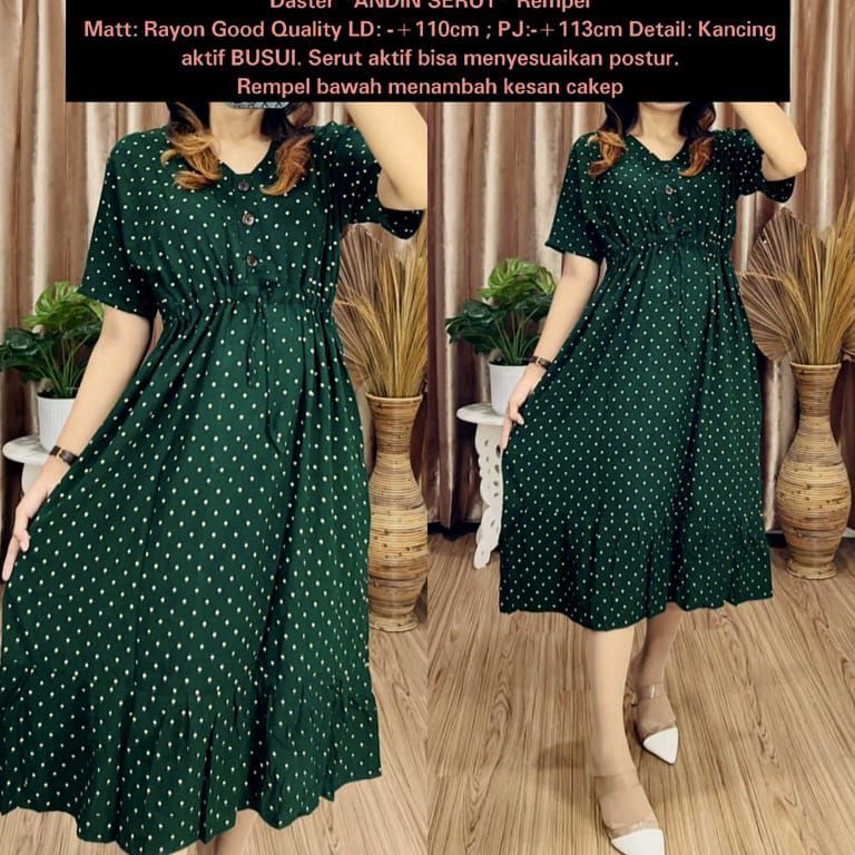 Terlaris Daster Serut  Daster Andin Serut  Daster BUSUI  Daster Rayon Premium  Daster Andin kancing 