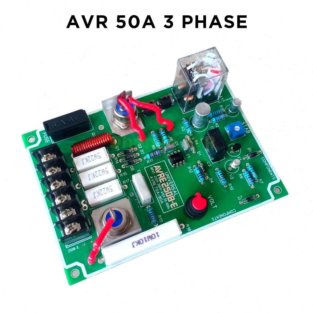 AVR GENSET UNIVERSAL 50A 3 PHASE / AVR Generator 50A 3 Phase AVR LOKAL 3 PHASE