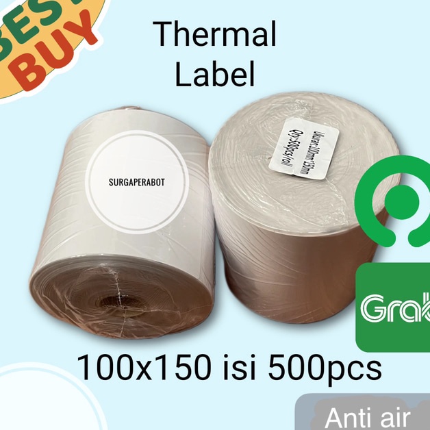 

HJ6 Label Thermal 1 X 15 Isi pcs Kes Sticker Barcode A6 Termal Stiker 1x15mm Awb