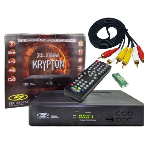 Terkini Receiver Parabola TS2 HD Krypton Technosat Autoroll Bisskey Powervu Tandberg