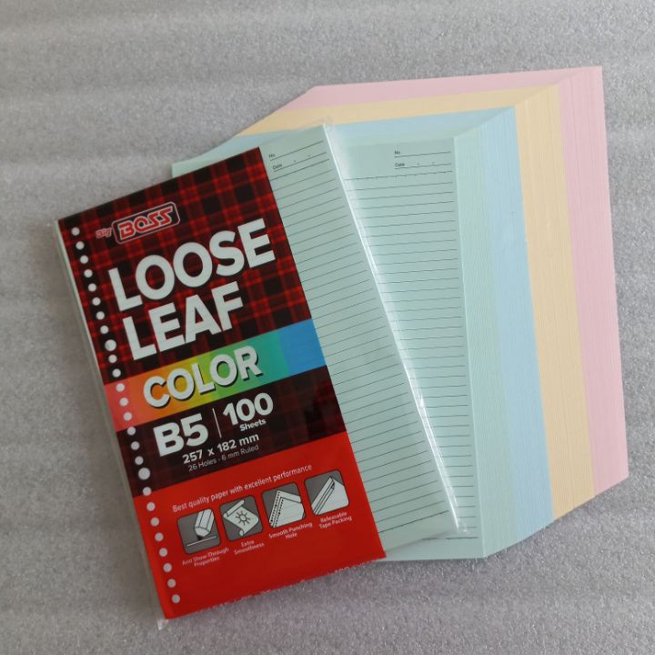 

FG2 Boss Loose Leaf B5 1 lbr Color