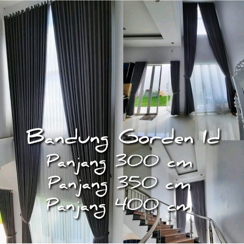 Gorden Blackout Tinggi 3 Meter Hordeng Jendela Panjang 4 Meter horden jendela dan pintu