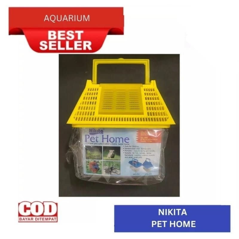 nikita pet home Kandang Hewan Aquarium Ikan Hias Hamster Reptil