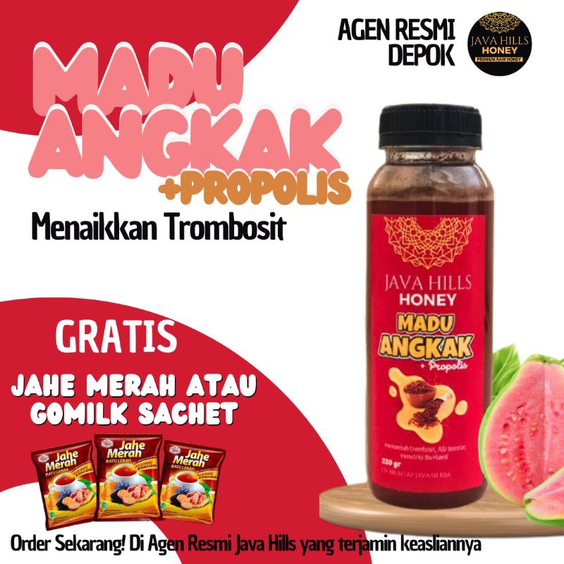 

Madu Angkak + Propolis Java hills honey JavaHills Honey bisa COD by Mumtaz Java herba 320gr Menaikkan trombosit MEMBANTU PENYEMBUHAN DBD TYPUS bisa COD Grosir