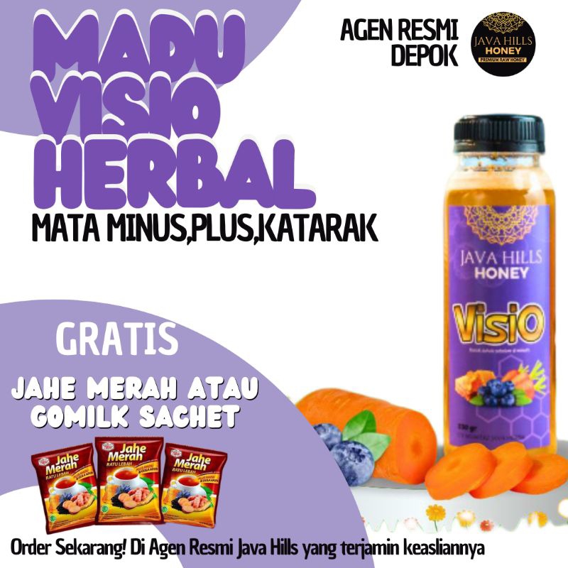 

Visio Madu Herbal JavaHills Honey untuk kesehatan mata (Minus, plus, Rabun, silinder,dll) by Java Hills Honey Mumtaz Java herba bisa COD 320gr