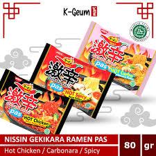 

Mie Gekikara Ramen nissin 80gr 1 dus 30pc bisa mix rasa